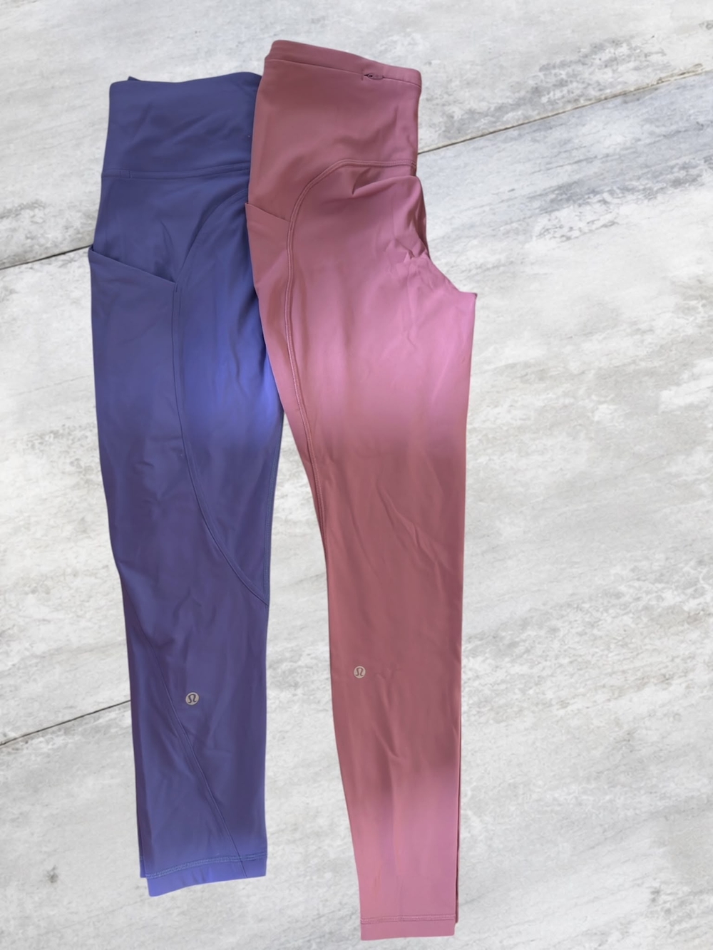 Lululemon Leggings Duo - Purple & Pink Size 8